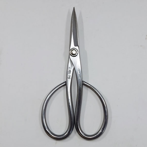 Bonsai Trimming Scissors small with Shinogi - Stainless Steel - (Kaneshin) “Length 150mm ” No.827C