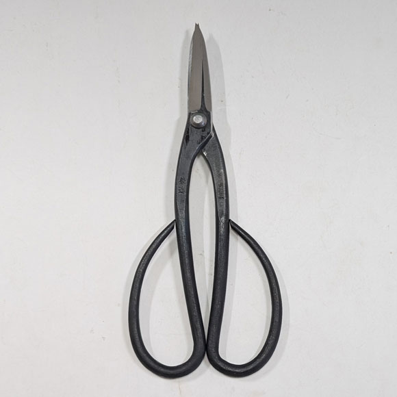 [LEFT-HANDED] All Hand-made Bonsai Trimming Scissors with Shinogi (KANESHIN) " Length 190mm " No.602C