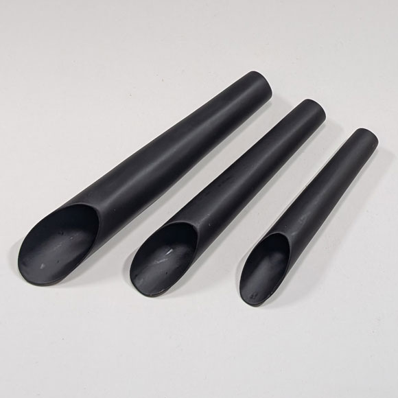 Bonsai black oxide stainless mini soil scoops - 3 pcs set - No.1515